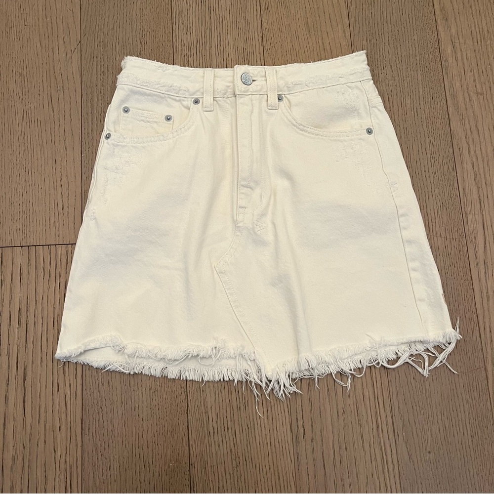 Ksubi white jean skirt size 25